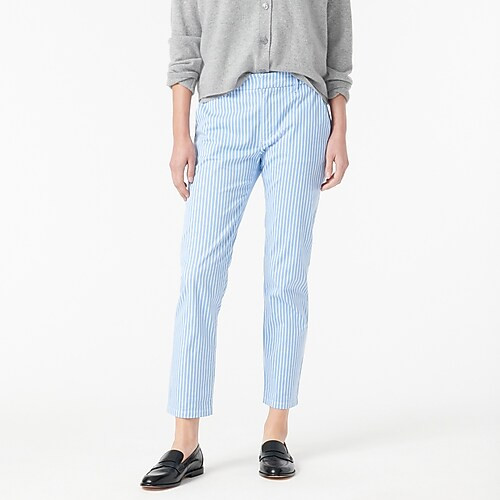 Slim boyfriend chino pant in stripe | J. Crew US