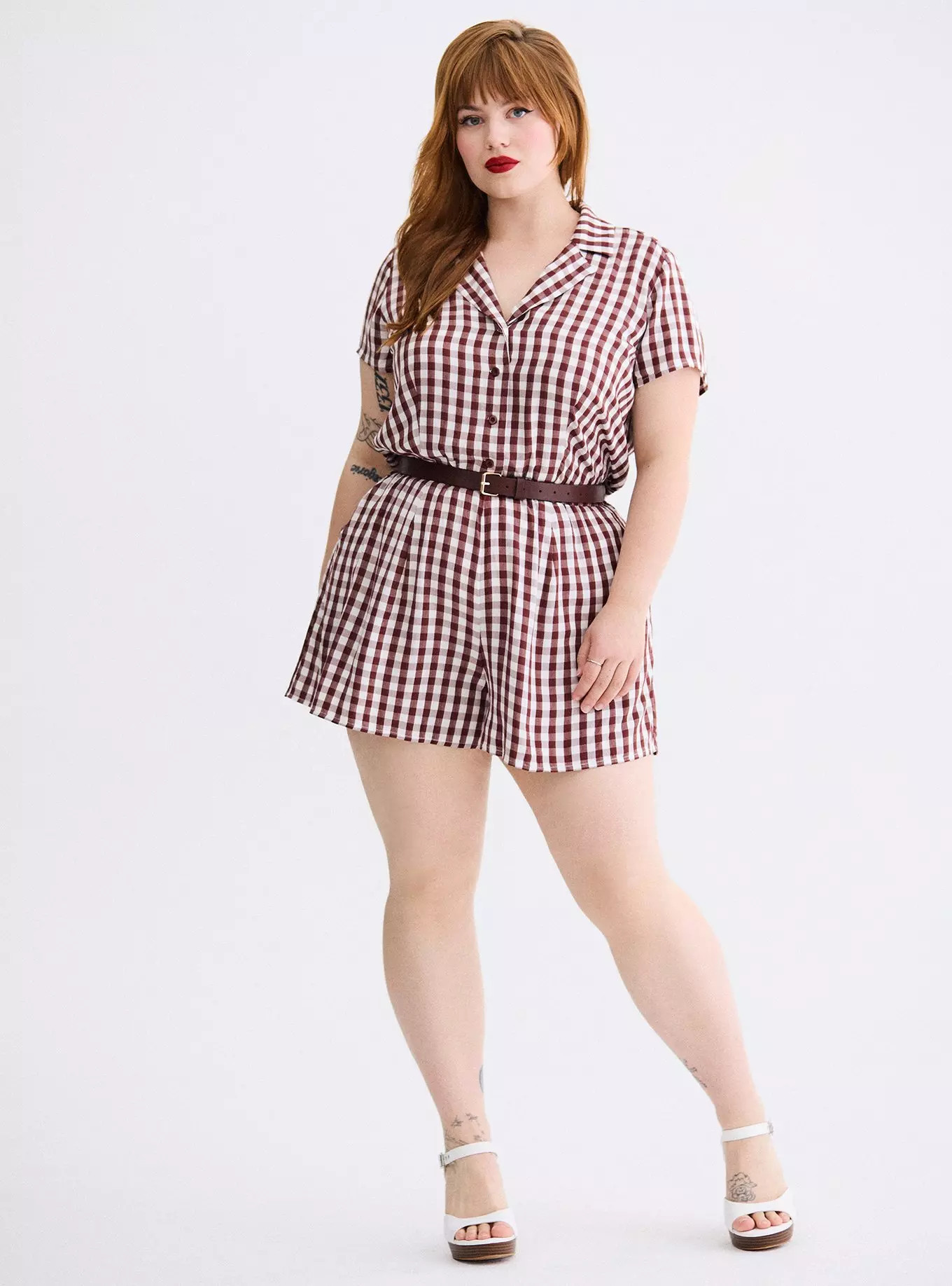 Retro Chic Collared Short Jumpsuit | Torrid (US & Canada)