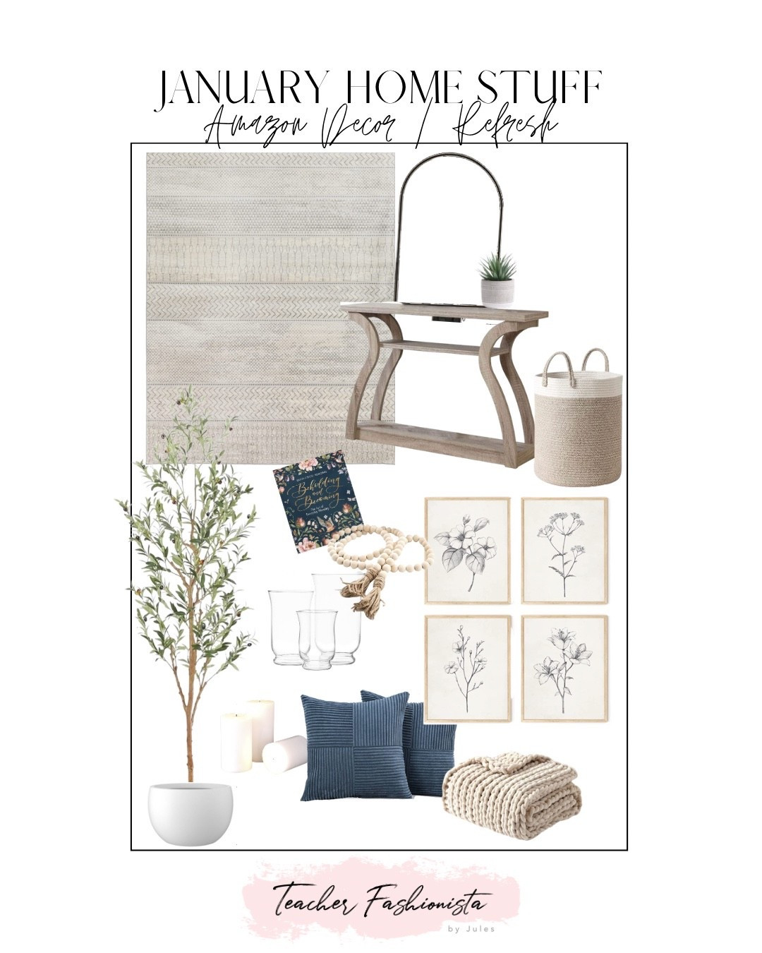 January winter home refresh using cool blue tones.

#LTKHome #LTKSaleAlert