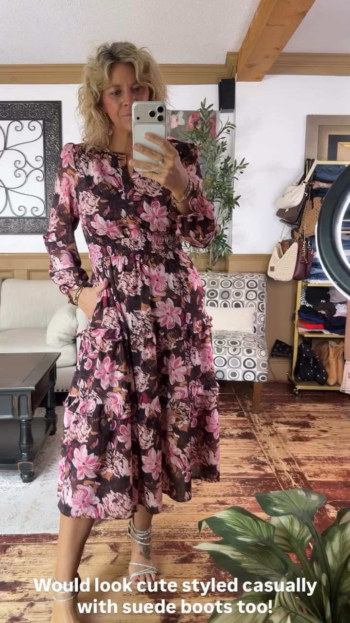 Would look cute styled casually with suede boots too!
Size medium 
Autumn special event dress / family photo dress

#LTKSeasonal #LTKOver40 #LTKMidsize