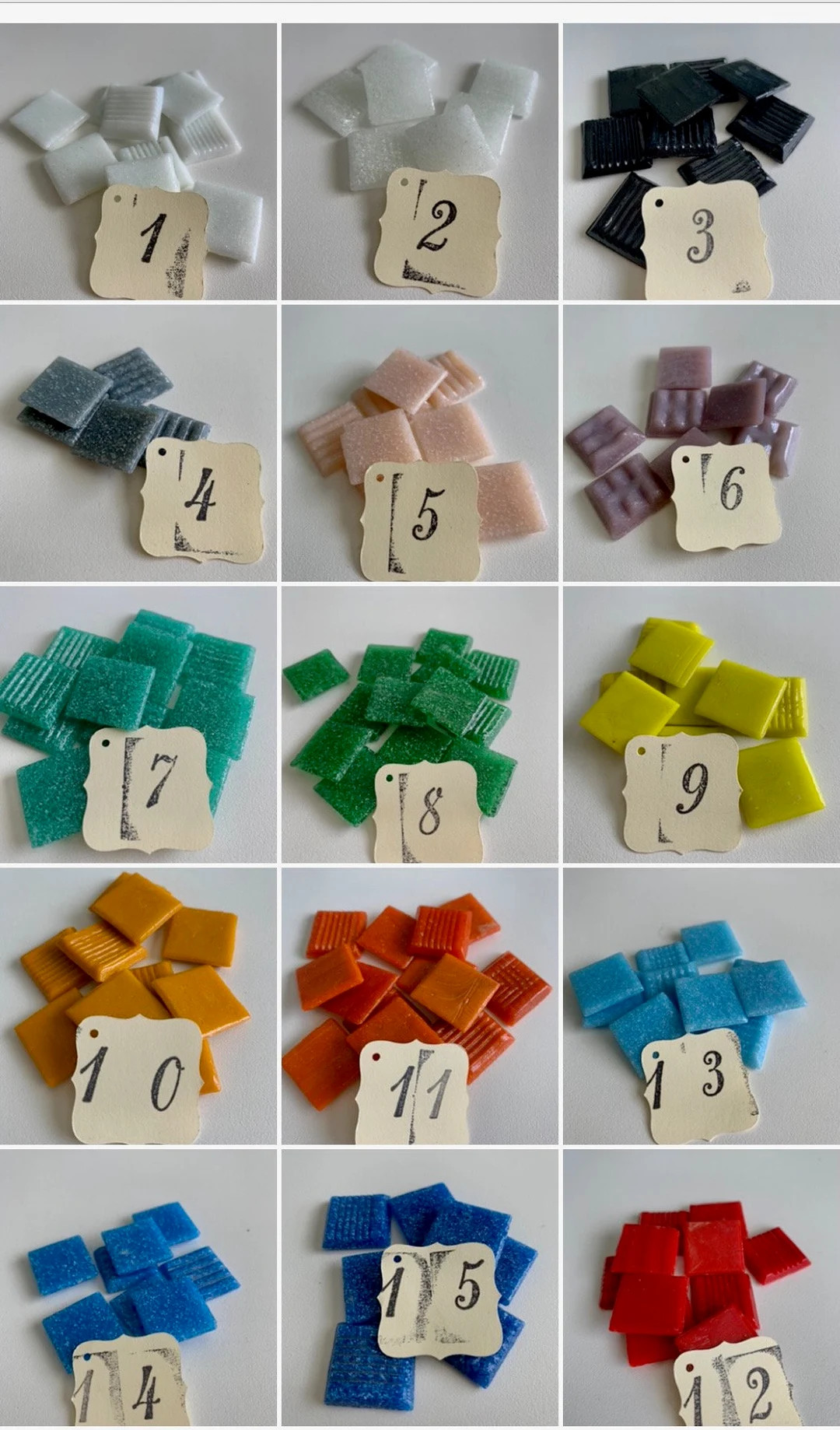 Mosaic Tile  - Glass Mosaic Tiles  for crafts  - Vitreous Glass Tile 3/4 x3/4 (2cm x 2cm)- FREE S... | Etsy (US)