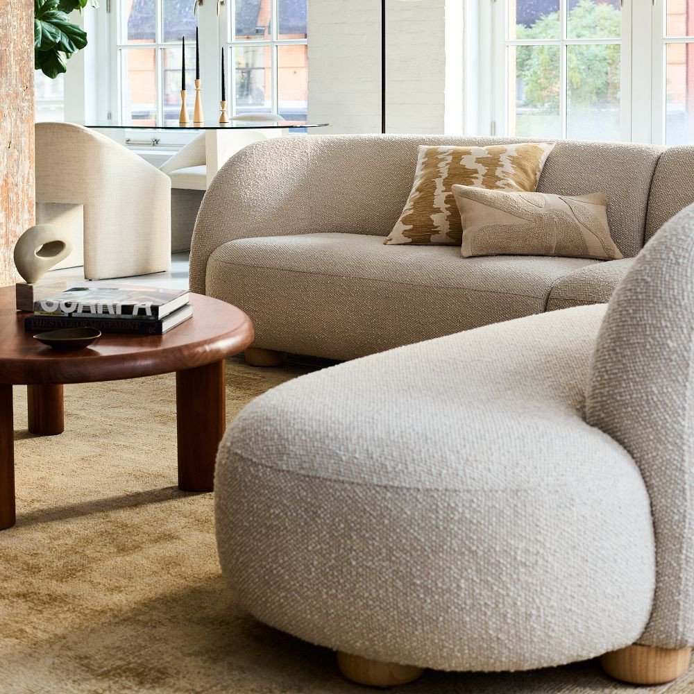 Laurent 3-Piece Bumper Chaise Sectional (111.5") | West Elm (US)