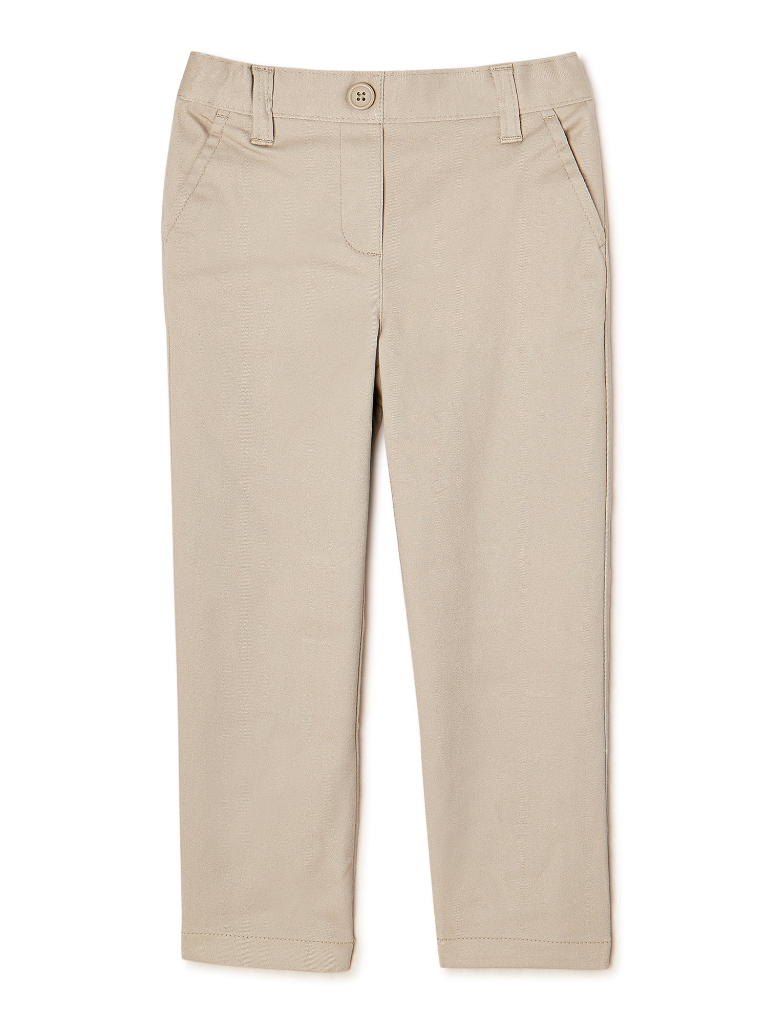 Wonder Nation Toddler Girls School Uniform Pull-On Pants, Sizes 2T-5T | Walmart (US)