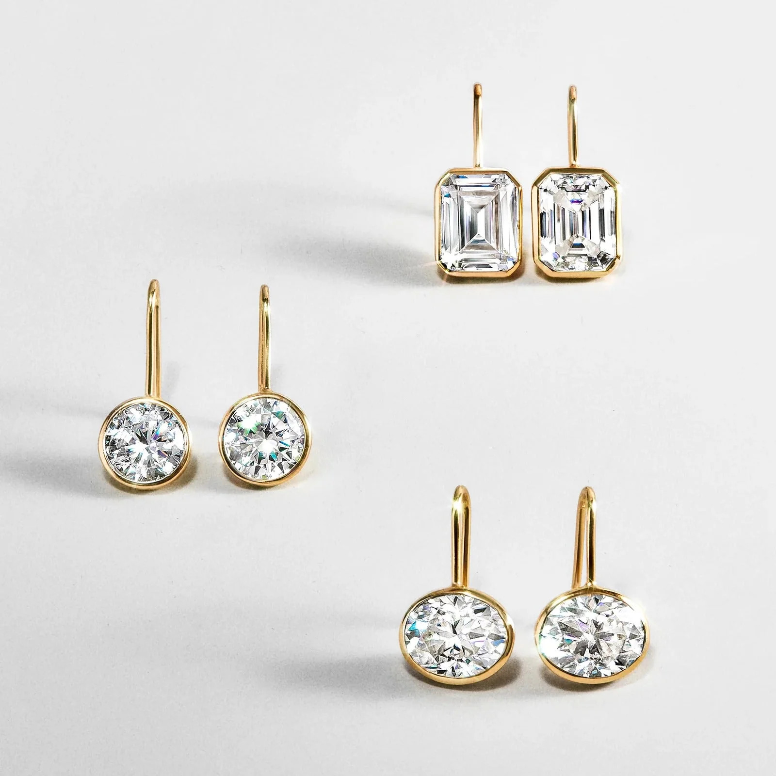 Fallon 14K Gold Bezel Earrings - Gold | BaubleBar
