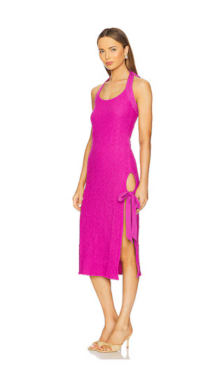 Free People x REVOLVE Sea Foam Midi Dress in Pink. - size L | Revolve Clothing (Global)