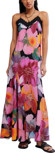 Free People Bloomspell Floral Lace Trim Maxi Dress | Nordstrom | Nordstrom