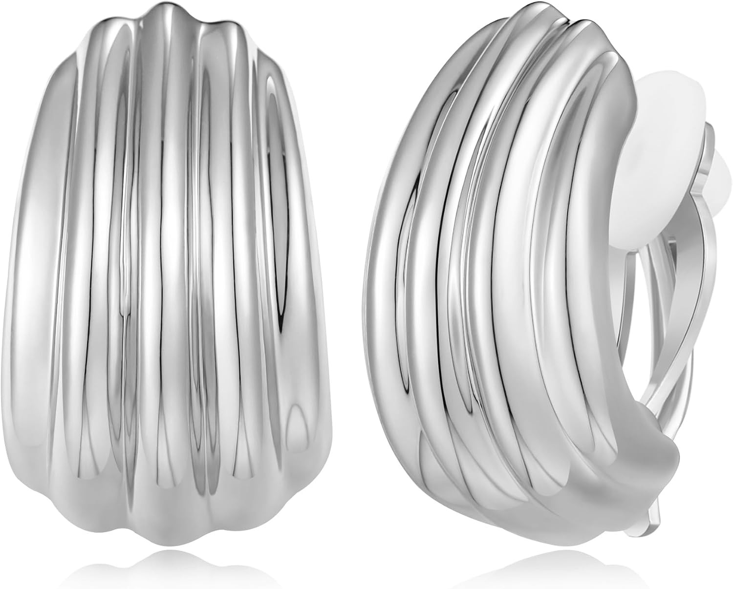 Chunky Clip On Earrings for Women Fashion Jewelry | Amazon (US)