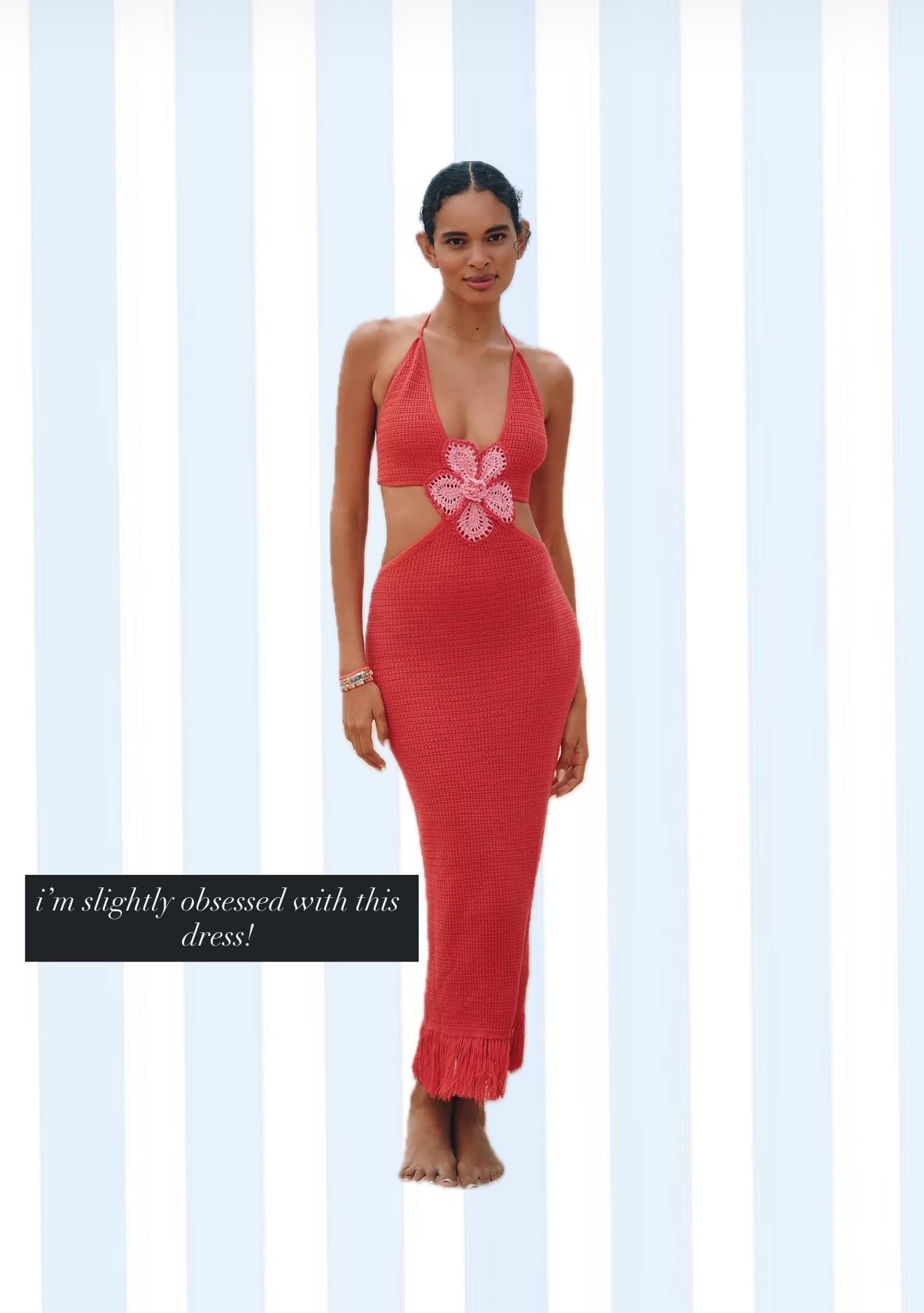 I’m so obsessed with this knit dress. The cutouts and flower detail are so cute. 

Anthropologie 