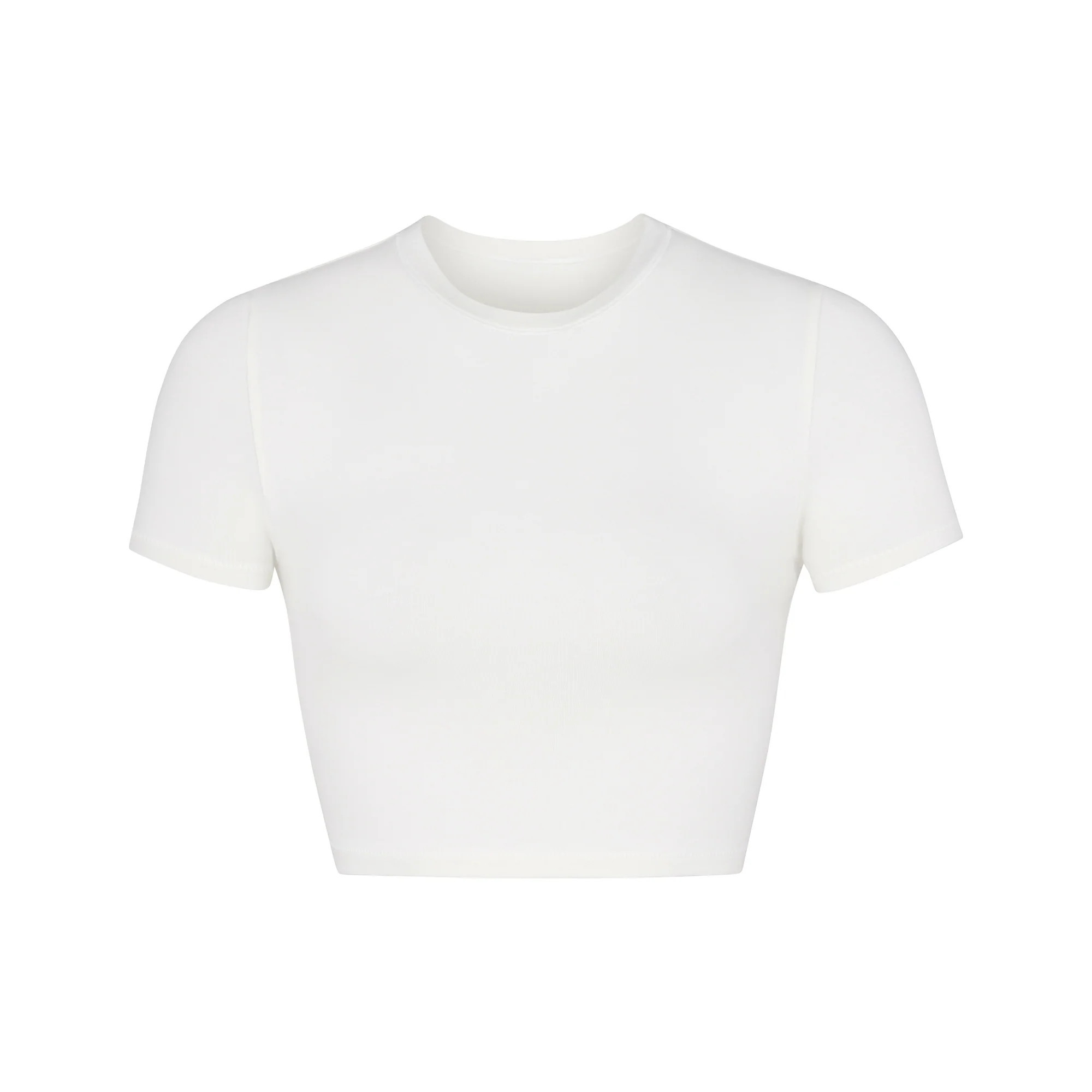COTTON JERSEY SUPER CROPPED T-SHIRT | SKIMS (US)