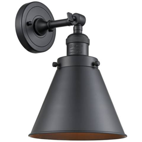 Appalachian 13" High Matte Black Adjustable Wall Sconce | LampsPlus.com
