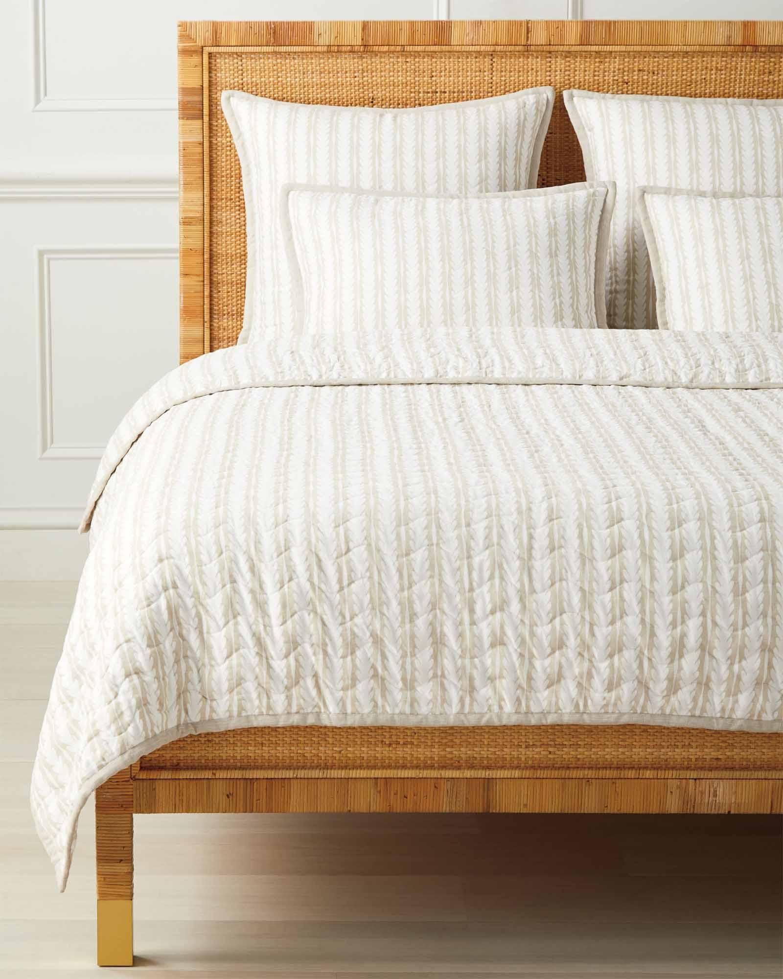 Oceana Linen Quilt - Sand | Serena and Lily