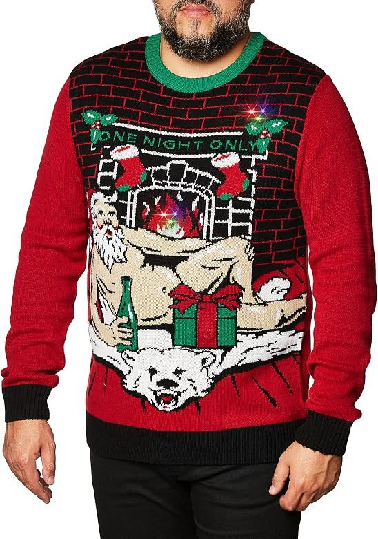 The Ugly Sweater Co. Light Up Ugly Christmas Sweater with LEDs - Snug Fit, Motion Activated Light... | Amazon (US)