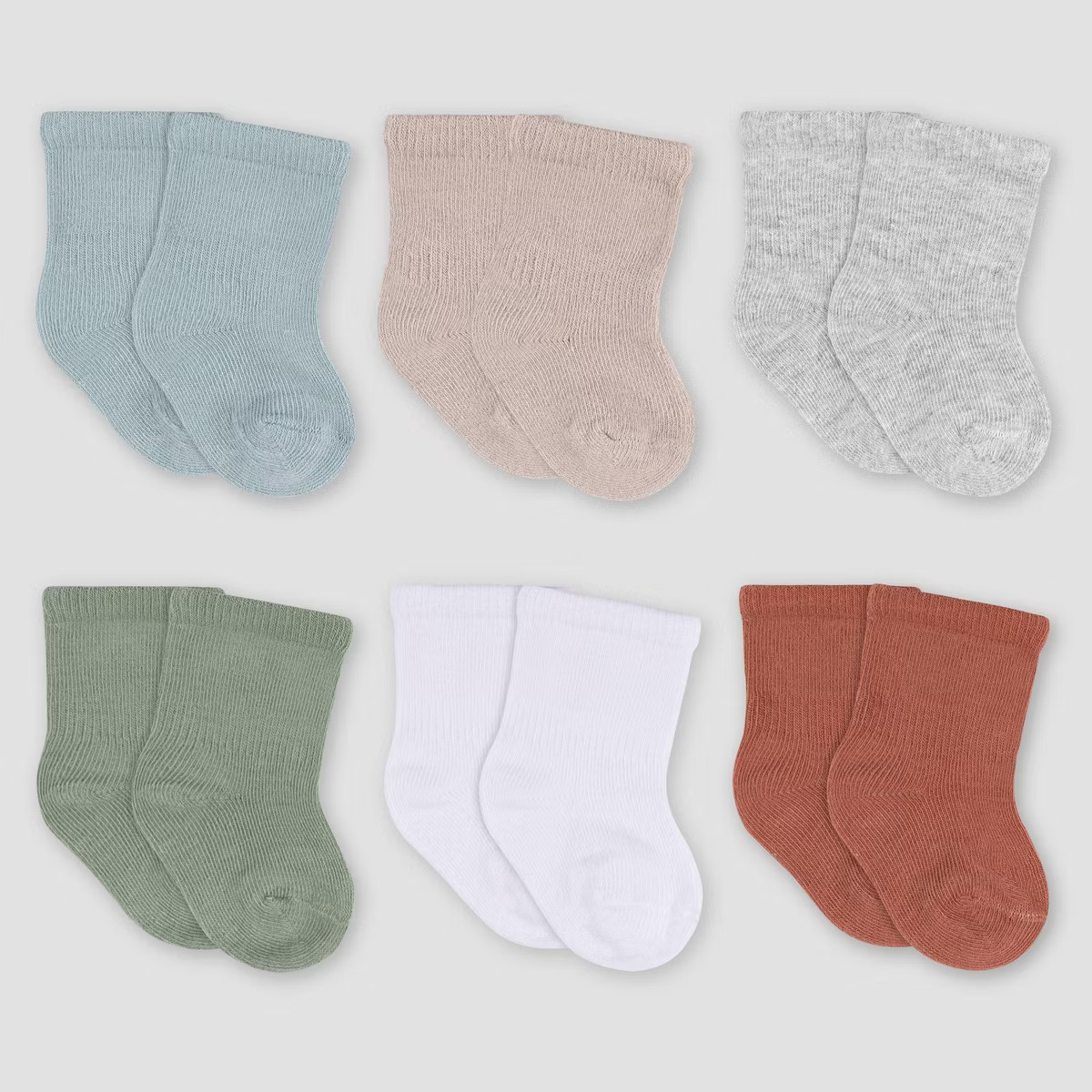 Gerber Baby 6pk Wiggle Proof Socks | Target