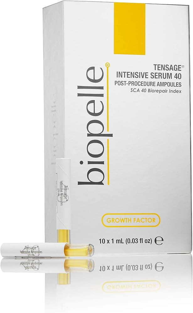Biopelle Tensage Growth Factor Intensive Serum 40 Post-Procedure or Intensive Boost Ampoules with... | Amazon (US)