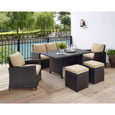 Glenwillow Home 6-Piece Wicker Patio Dining Set | Target
