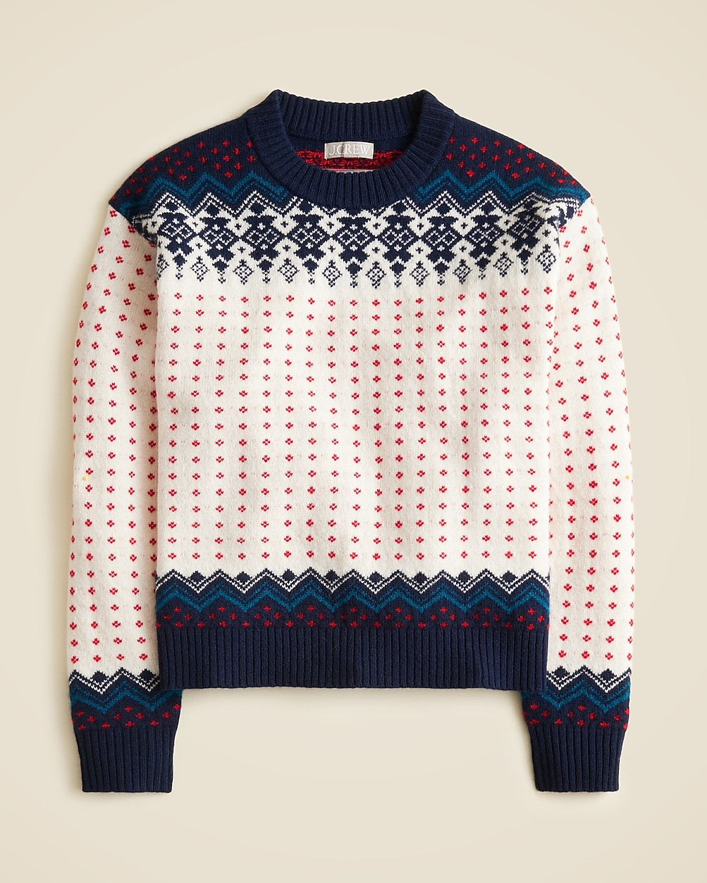 Fair Isle crewneck sweater in vintage wool | J. Crew US