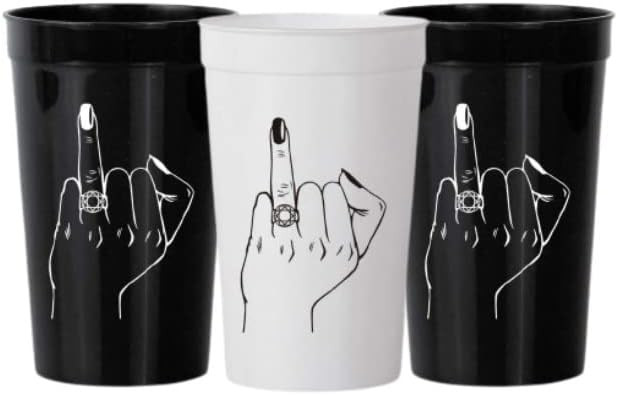 Bach Bride Bachelorette Party Decorations Ring Finger Reusable Cups - 12 Stadium Cups | Bridal Sh... | Amazon (US)