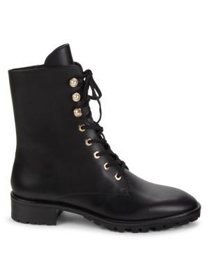 Laine Leather Combat Boots | Saks Fifth Avenue OFF 5TH