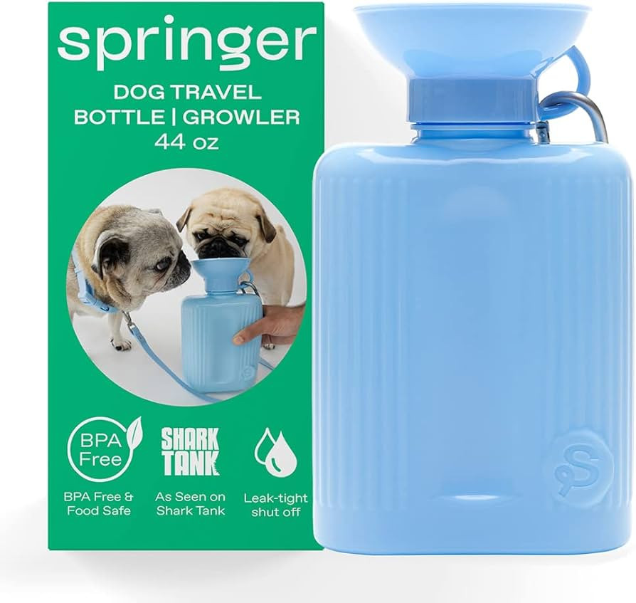 Springer Dog Water Bottle | Portable Travel Water Bottle Dispenser for Dogs - As Seen on Shark Ta... | Amazon (US)