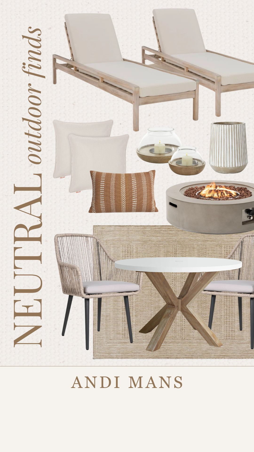 Wayfair outdoor finds! I love these lounge chairs and neutral outdoor rug. 

 #LTKSpringSale #LTKSeasonal #LTKHome