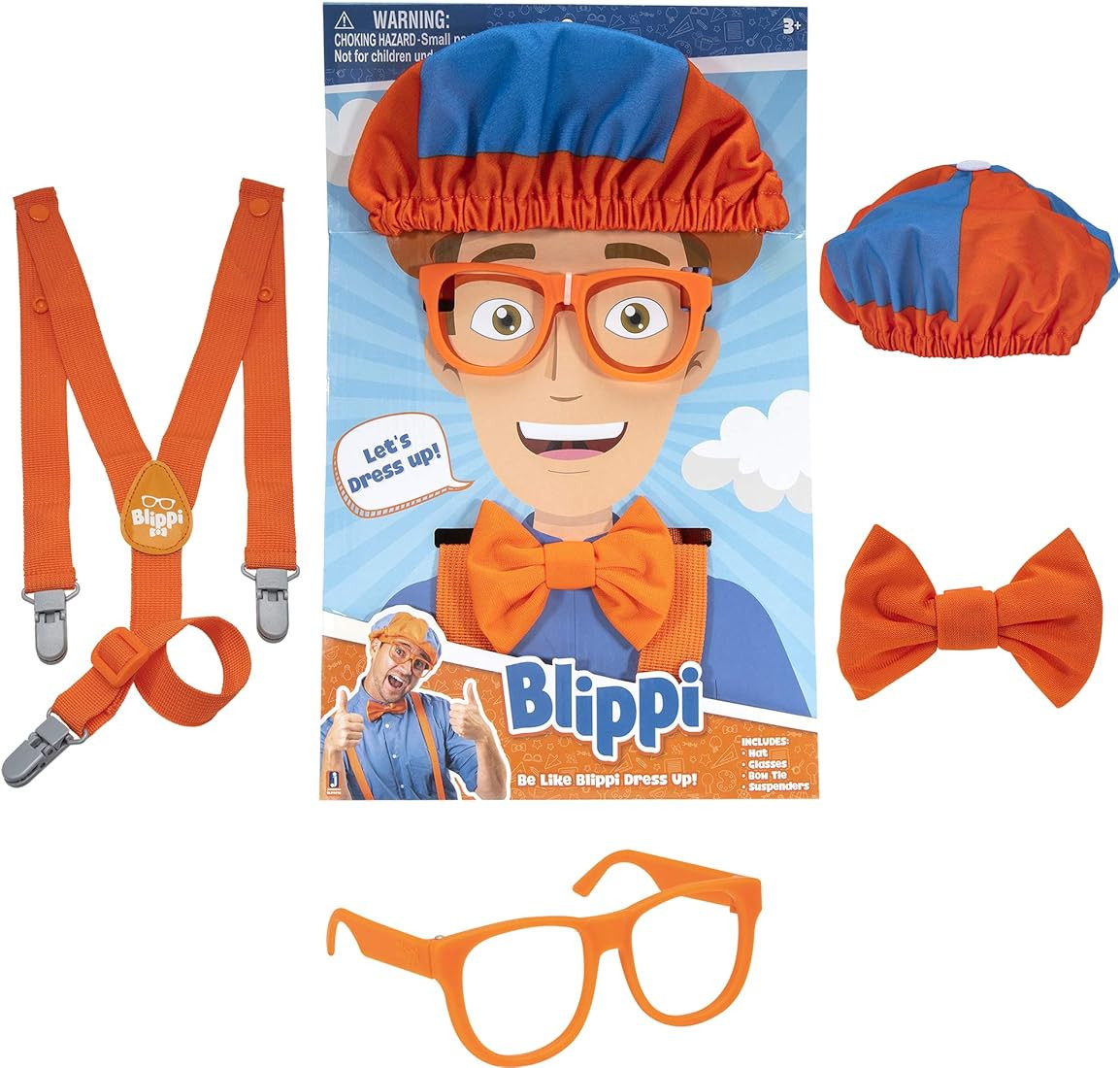 Amazon.com: Blippi Costume Roleplay Accessories, Perfect for Dress Up and Play Time - Includes Ic... | Amazon (US)