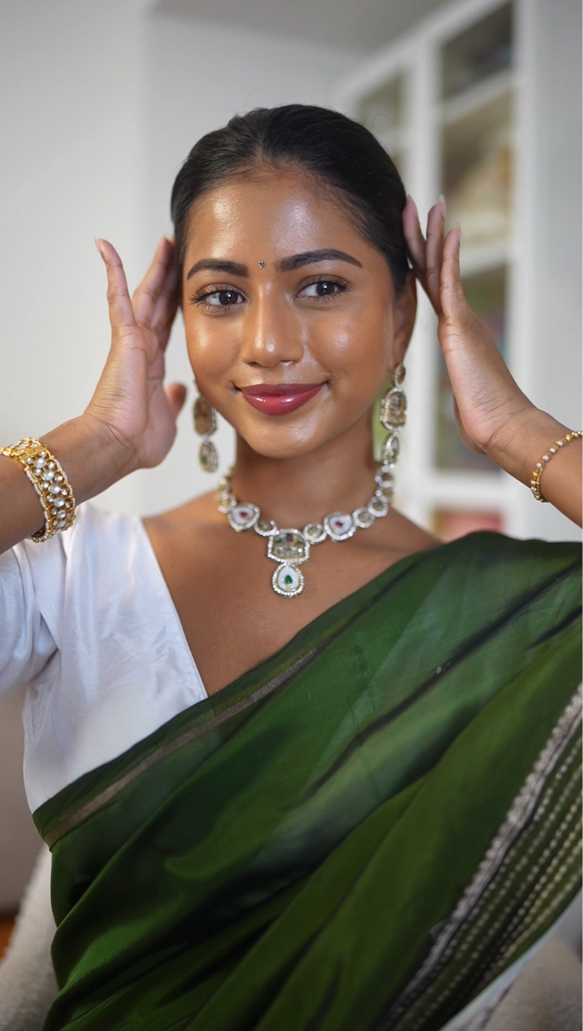 Products & Shades
Face Base: Bobbi Brown
Brows: Benefit Cosmetics Brow Pencil in 4 + Benefit Cosmetics Brow Gel⁣⁣⁣⁣
Color Corrector: Smashbox ⁣x Becca in Medium/Dark⁣
Foundation: L’Oreal Paris Lumi Glow Tint 
Concealer: Clinique ⁣Even Better in WN 64/ Butterscotch ⁣
Eyelash Curler: Tweezerman 
Mascara: L’Oreal Paris Panorama 
Bronzer: Tarte Sculpt Tape in Warm Bronze
Blush: L’Oreal Paris Lumi in Glassy Pearl 610
Highlighter: L’Oreal Paris Lumi Highlighter Stick in Glowy Golden 635
Lip Liner: Mac Cosmetics in Plum⁣⁣
Lipstick: Mac Cosmetics in Business Casual 544
Setting Powder: Saie Airset in Translucent 
Setting Spray: L’Oreal Paris Infallible Setting Mist