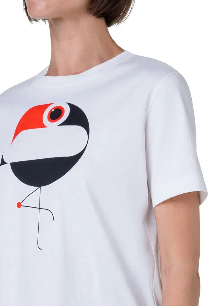 Akris punto Flamingo Dot Cotton Graphic T-Shirt | Nordstrom | Nordstrom