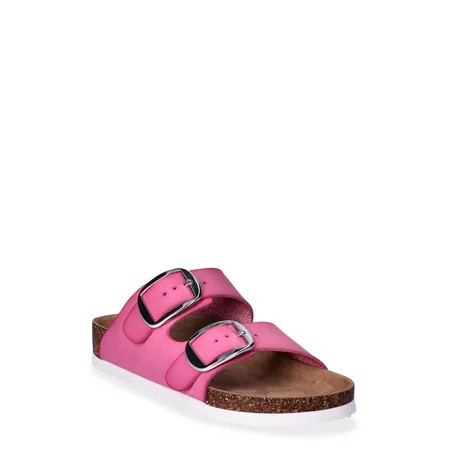 Time and Tru Women s Footbed Slide Sandals | Walmart (US)