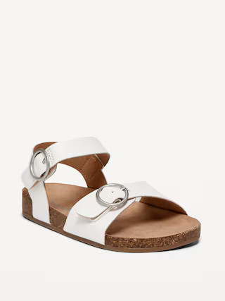 Faux-Leather Buckled Strap Sandals for Toddler Girls | Old Navy (US)
