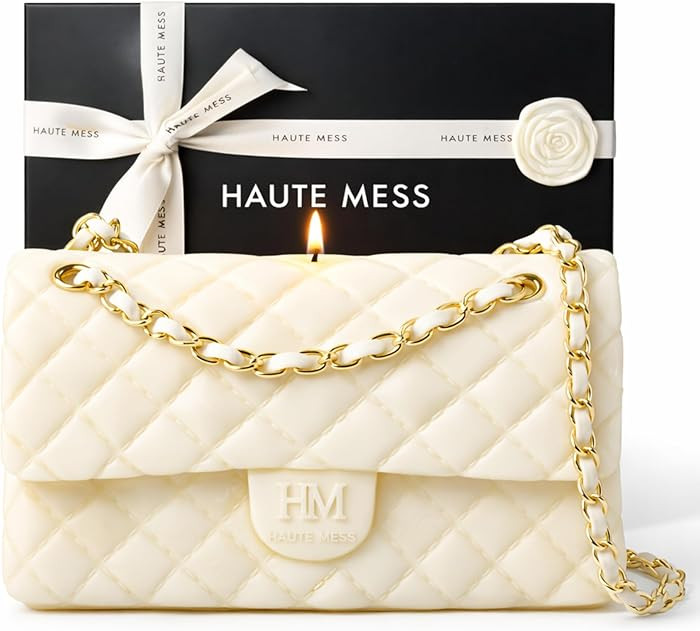 Handbag Candle in GiftBox - Haute Mess - Designer Gifts for Women - High End Luxury Candles for W... | Amazon (US)
