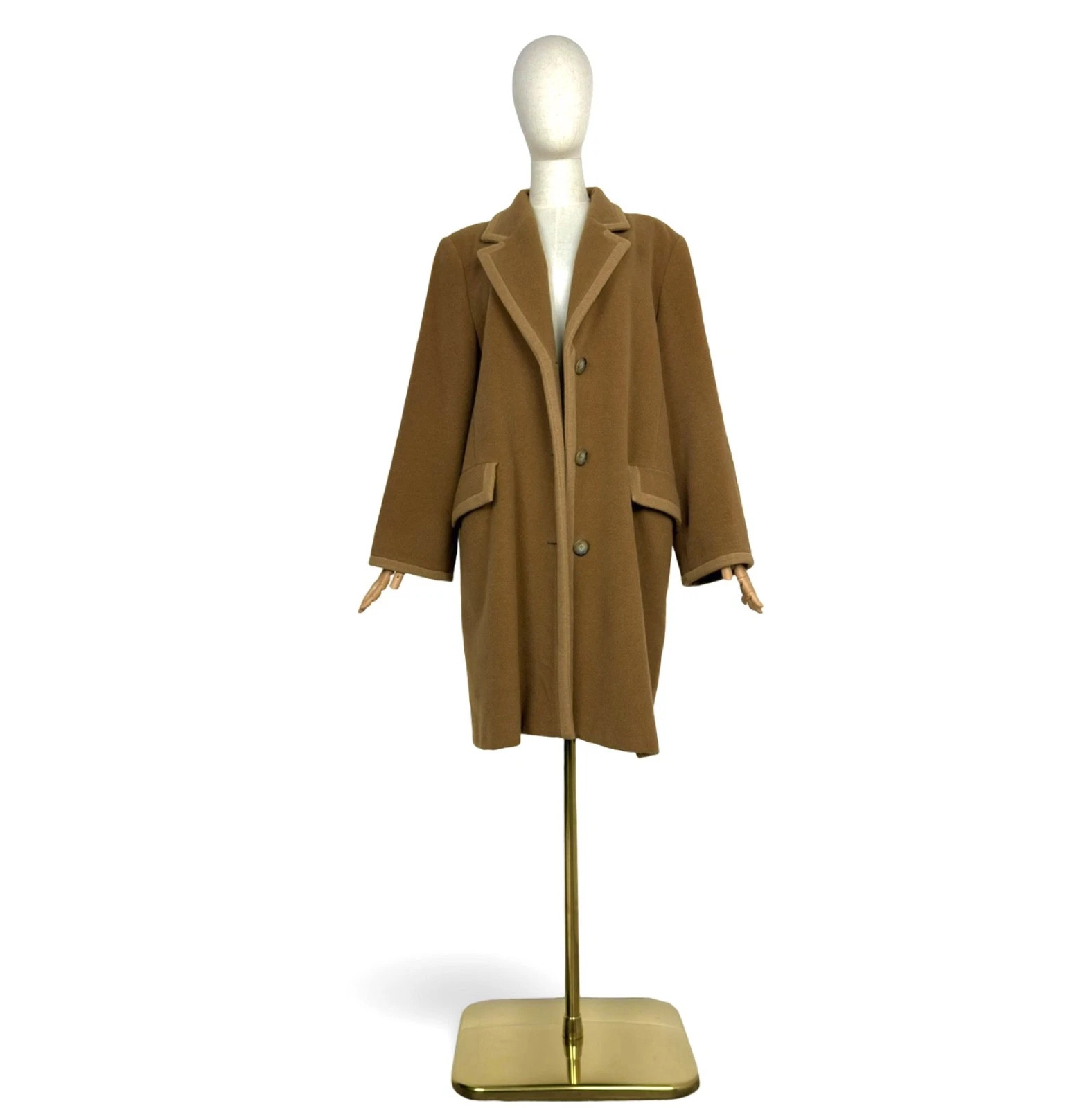 Max Mara Sportmax Vintage Beige Camel Coat Cashmere Wool Size 10 US / 44 It | eBay US