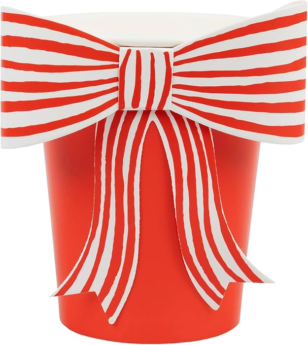 Meri Meri 3D Christmas Party Cups (Pack of 8), Disposable Paper Christmas Cups, 9oz., Sized for K... | Amazon (US)