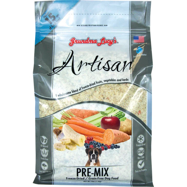 Grandma Lucy's Artisan Grain-Free Freeze-Dried Dog Food Pre-Mix, 3-lb bag | Walmart (US)