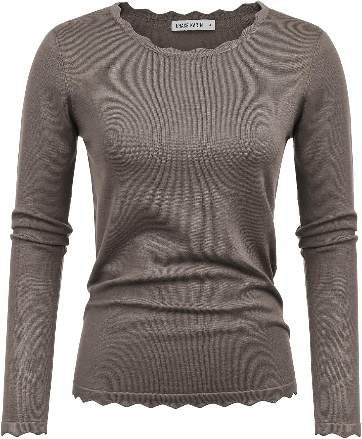 GRACE KARIN Long Sleeve Fall Sweaters for Women Trendy Business Casual Tops | Amazon (US)