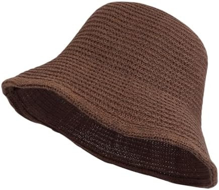 Eigso Womens Mesh Woven Bucket Hats Summer Outdoor Beach Straw Bucket Hat for Woman Packable Beac... | Amazon (US)