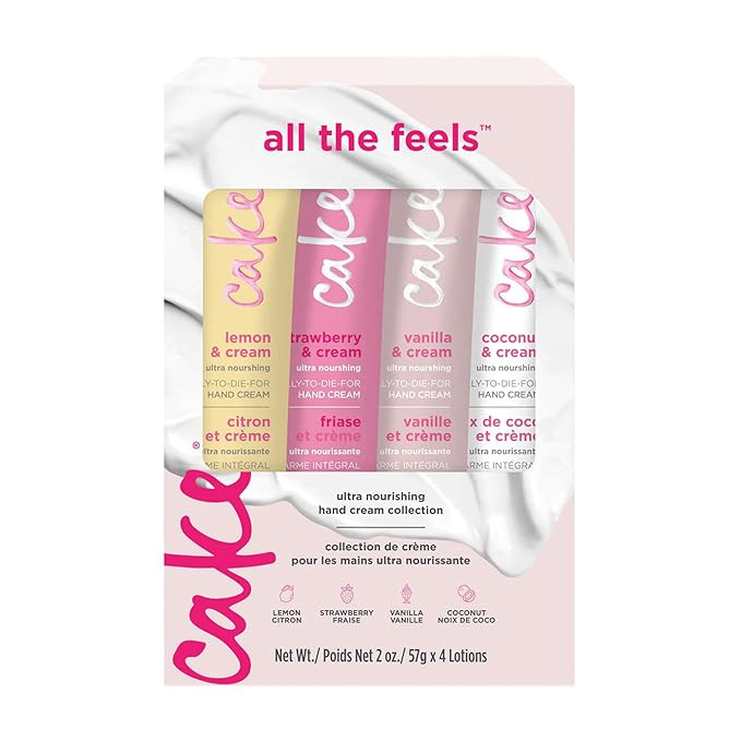 Cake Beauty Ultra Nourishing Hand Cream Set - Shea Butter - 4 Pack x 60 mL | Amazon (US)