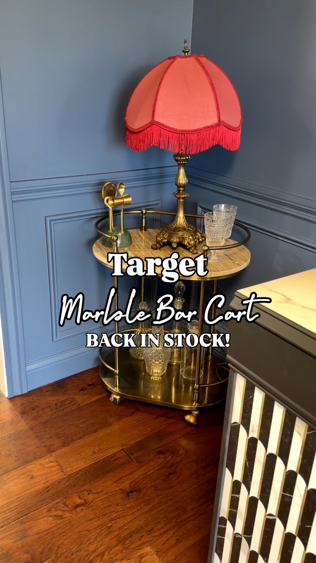 This marble top bar cart is FINALLY back in stock at @Target !!! 

#LTKHome