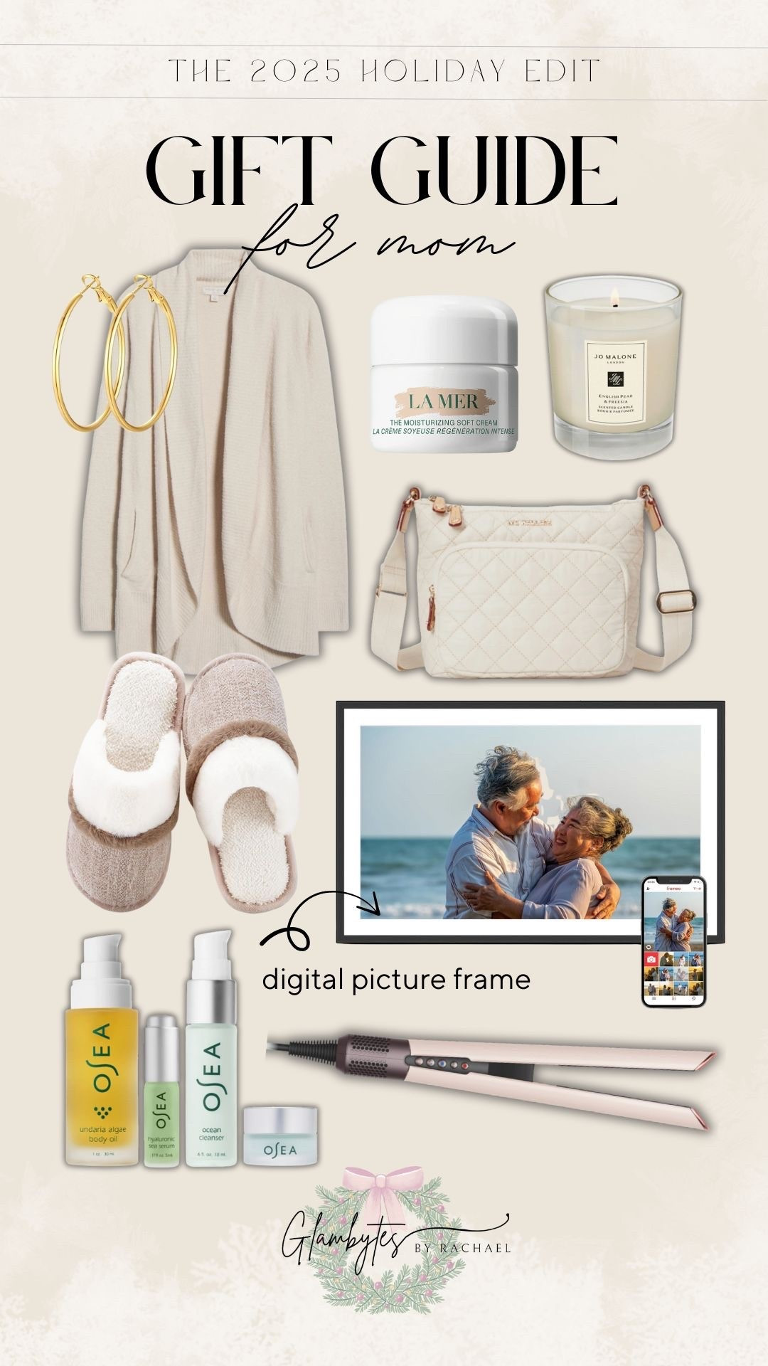 The perfect holiday gifts for mom 🤍 

gift ideas for women, Christmas gifts for mom, Christmas gifts for her, digital picture frame, holiday gift guide, cozy gifts, beauty gifts, self-care gifts, women’s fashion, luxury accessories, holiday shopping

#LTKBeauty #LTKGiftGuide #LTKHoliday