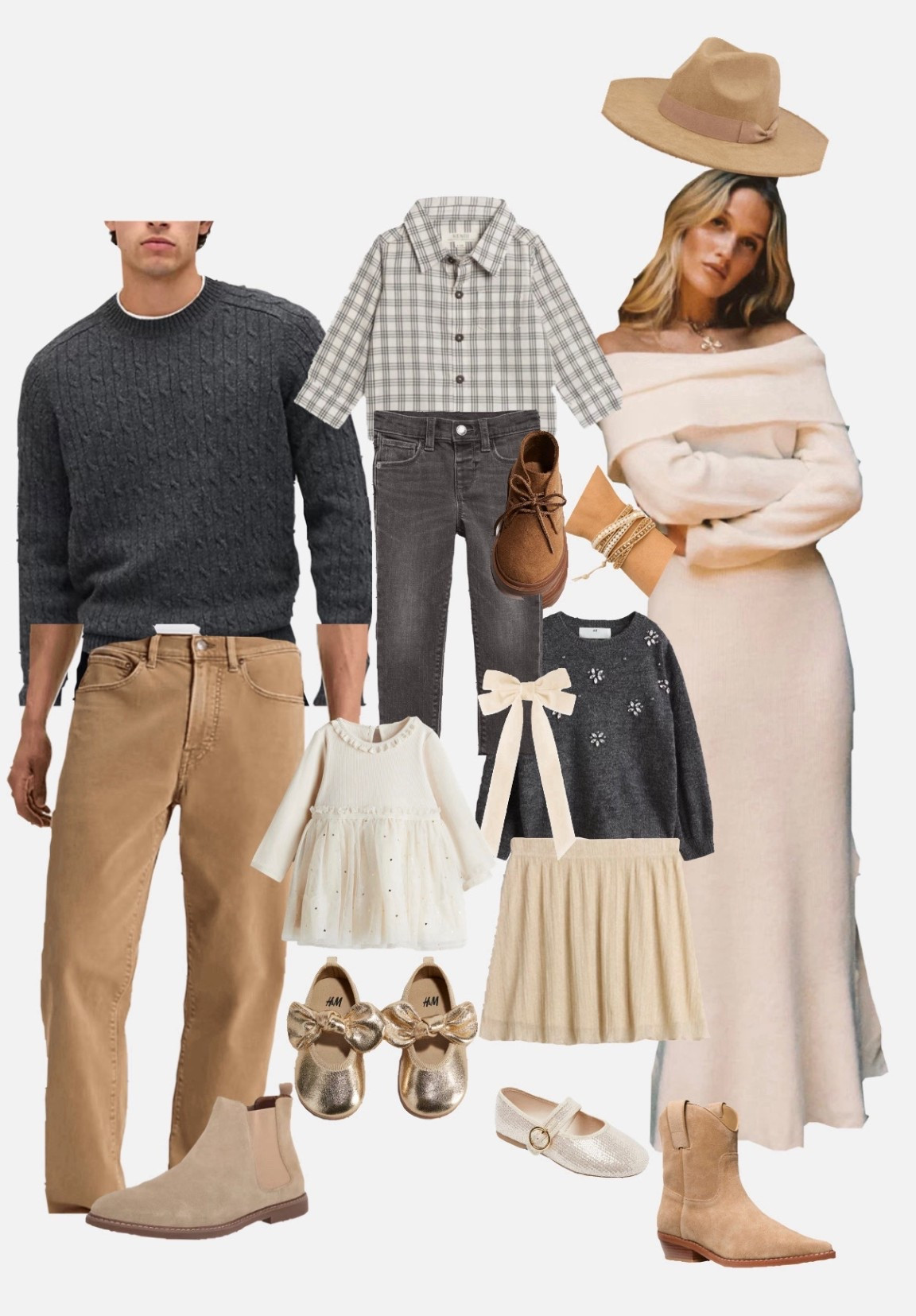 Gold, grey and cream holiday photos 

#LTKHoliday #LTKSeasonal #LTKFamily