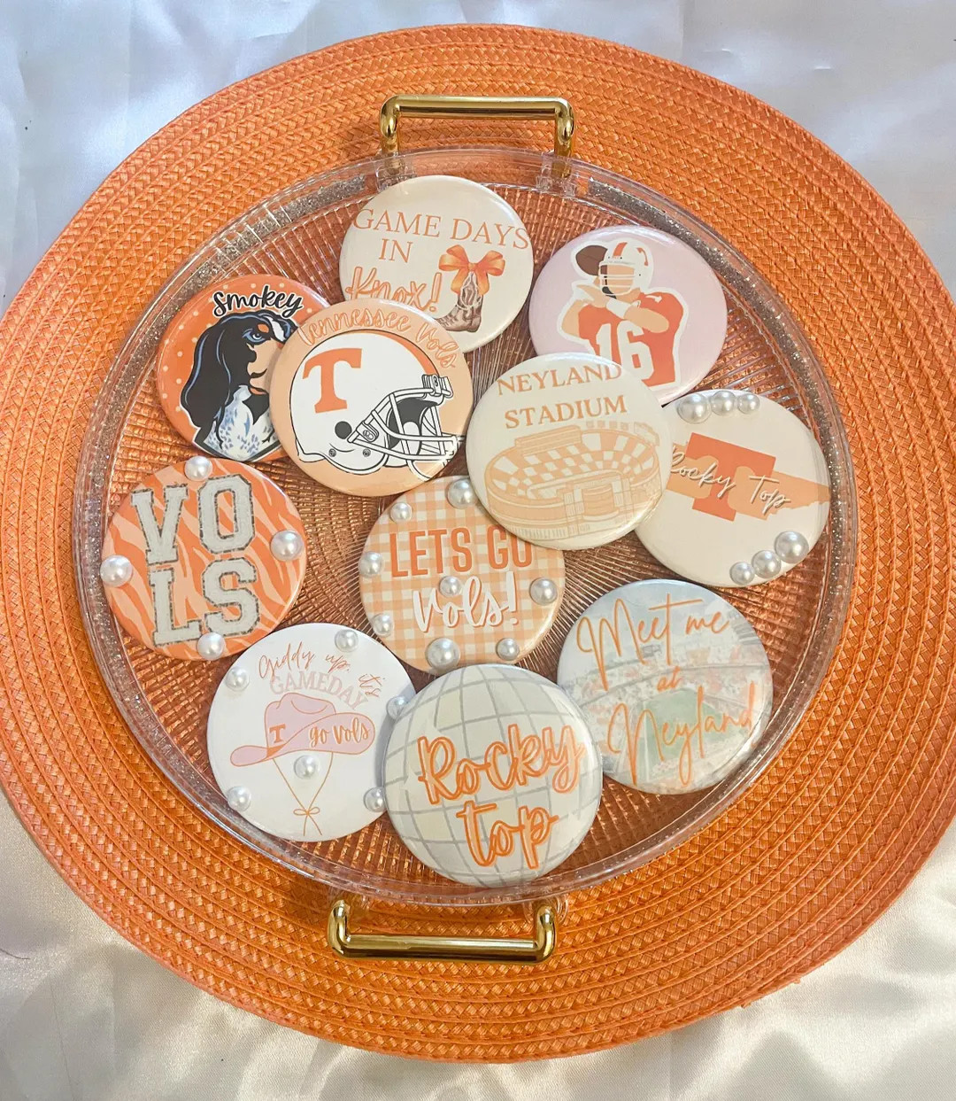 Tennessee Vols Gameday Button Pins - Etsy | Etsy (US)