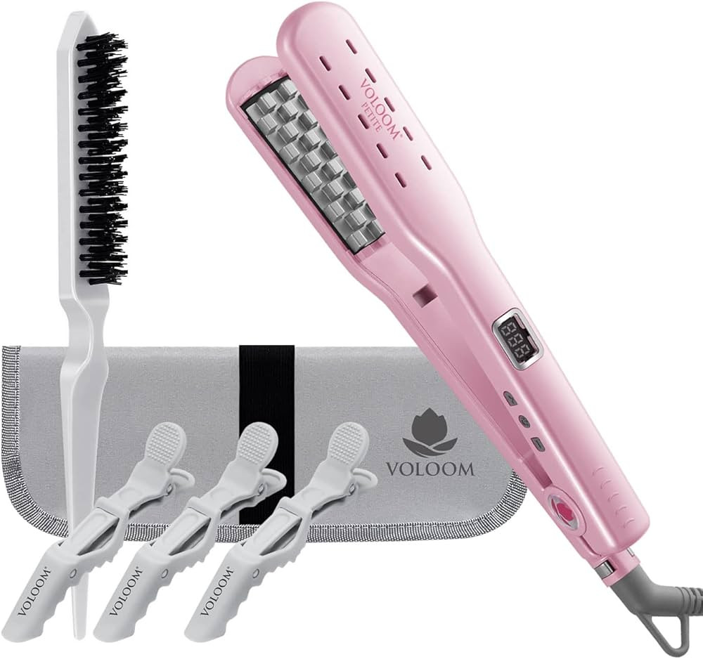 Voloom Petite 1” Inch Professional Volumizing Ceramic Hair Iron | for Medium Length or Fine Tex... | Amazon (US)