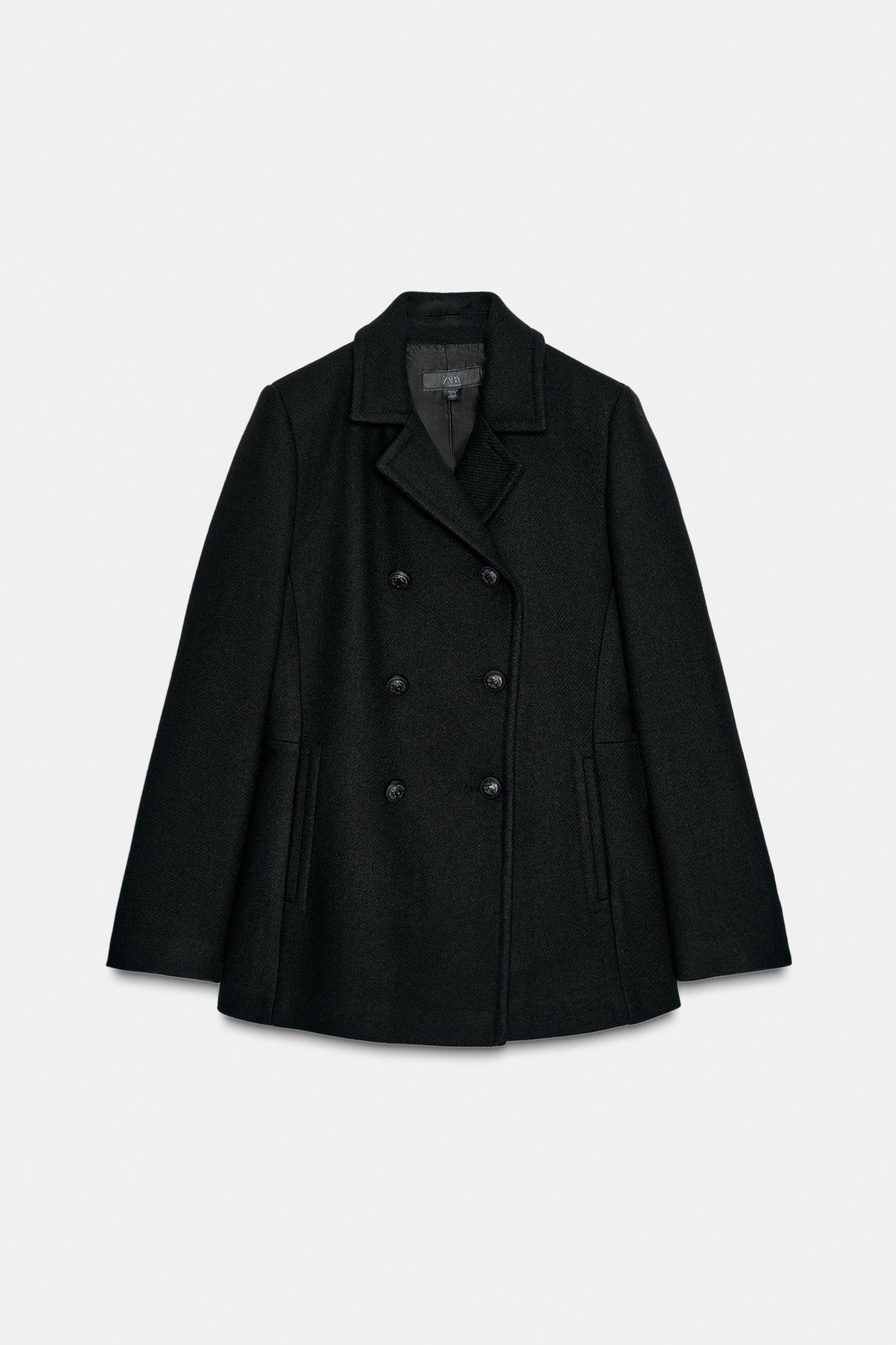 DOUBLE-BREASTED WOOL COAT | Zara US