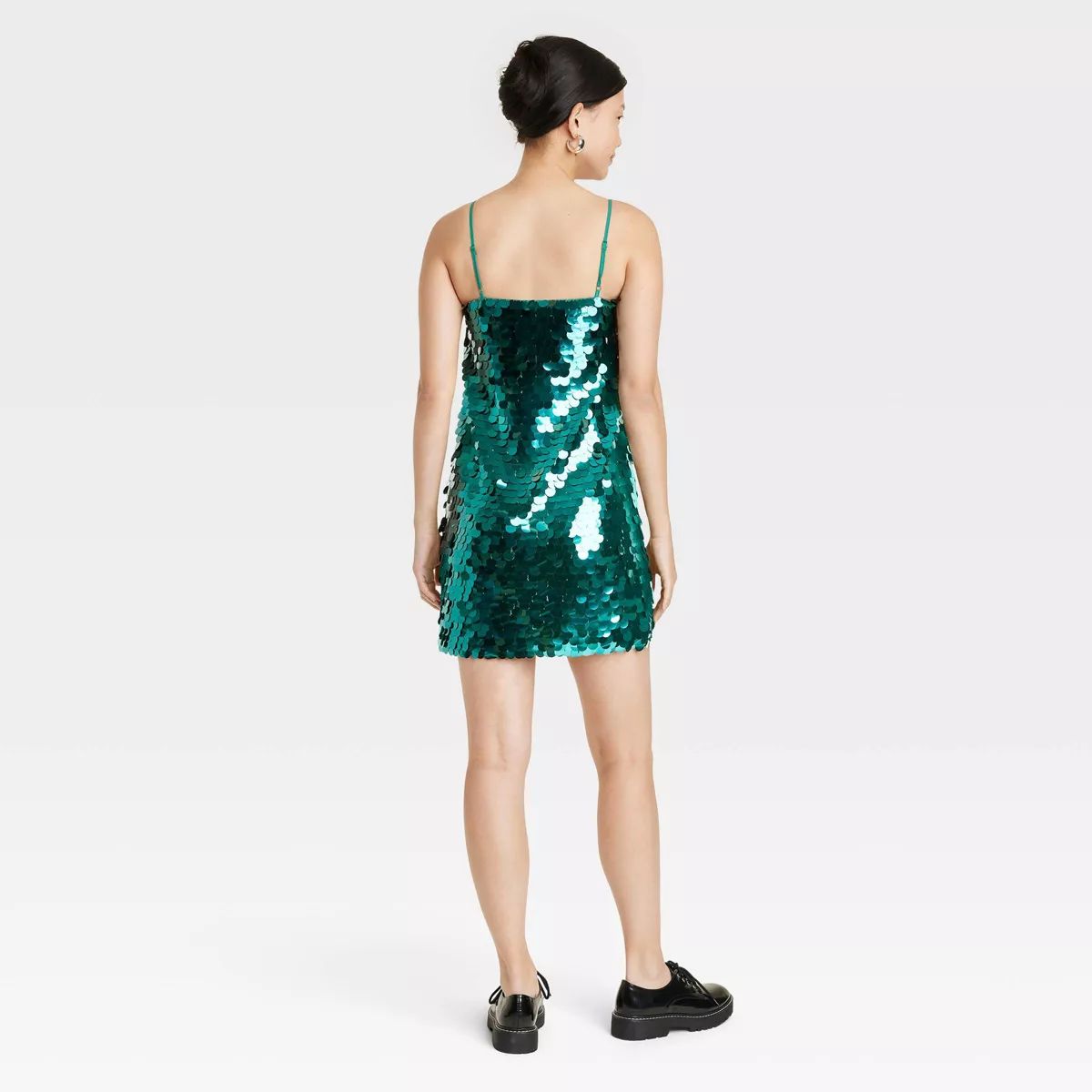Women's Sleeveless Paillette Mini Party Shift Dress - A New Day™ | Target