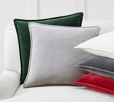 Washed Velvet Pillow Covers | Pottery Barn (US)