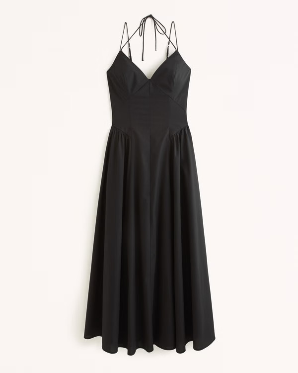 Strappy Drop-Waist Maxi Dress | Abercrombie & Fitch (US)