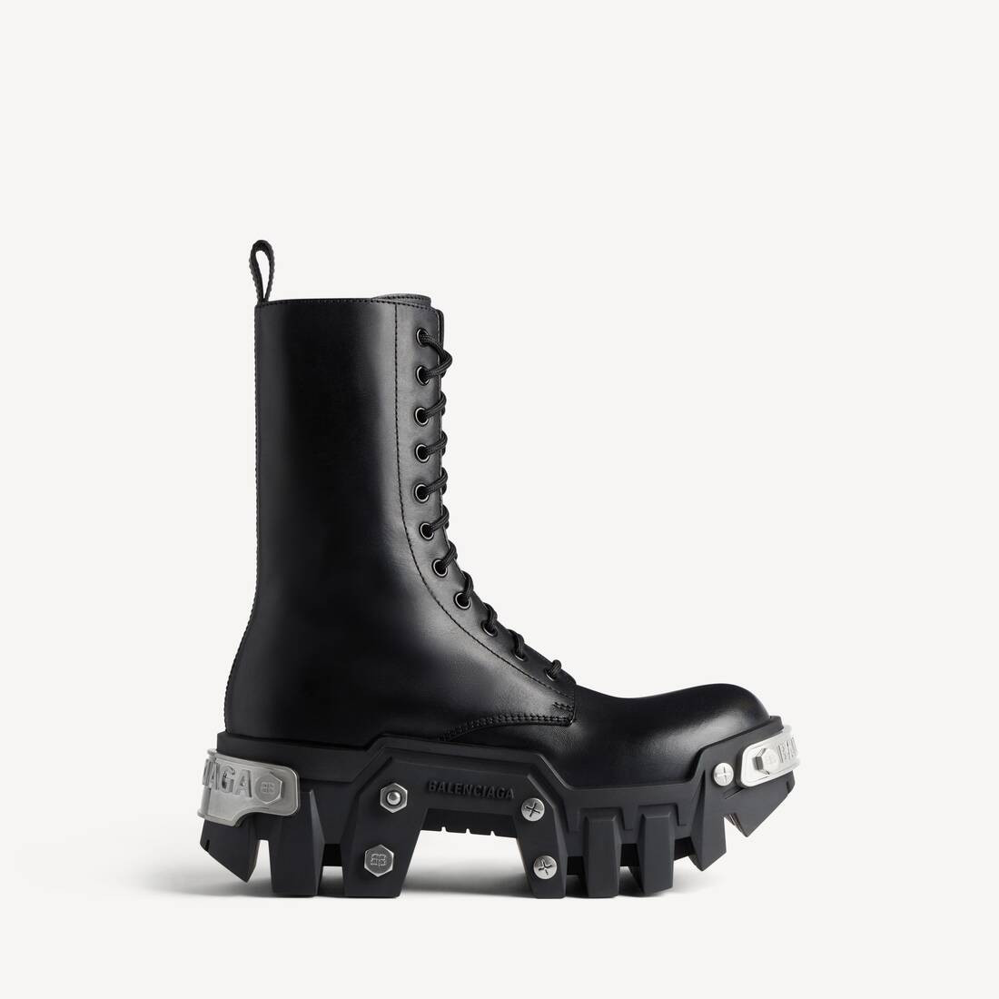 Women's Bulldozer Lace-up Boot in Black | Balenciaga US | Balenciaga