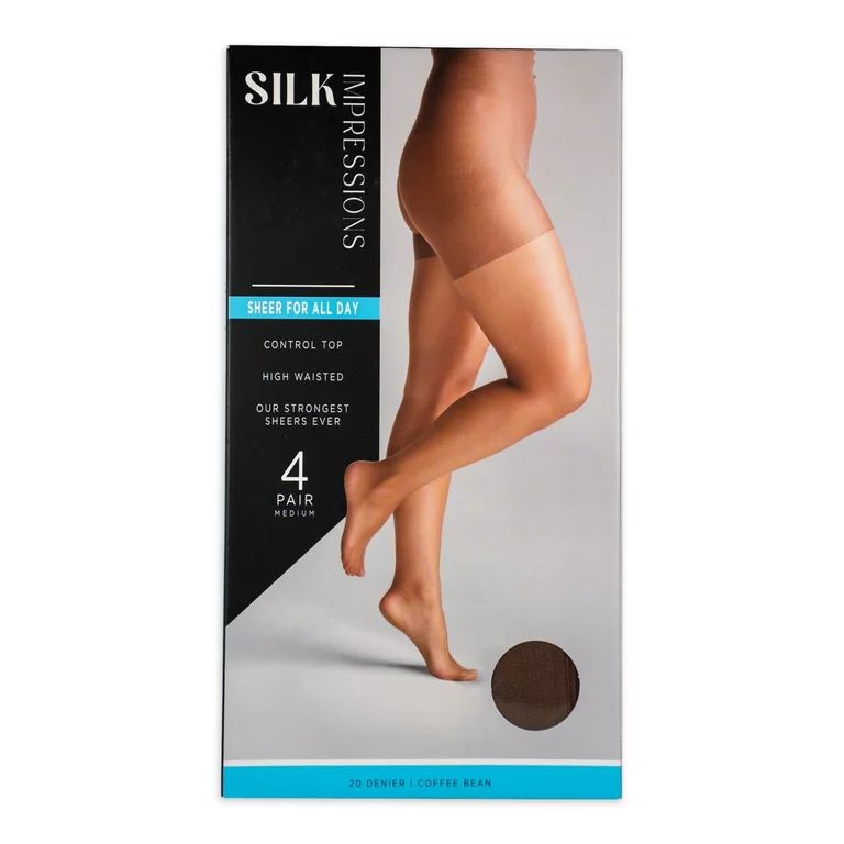 Silk Impressions Control Top, 4-pack | Walmart (US)