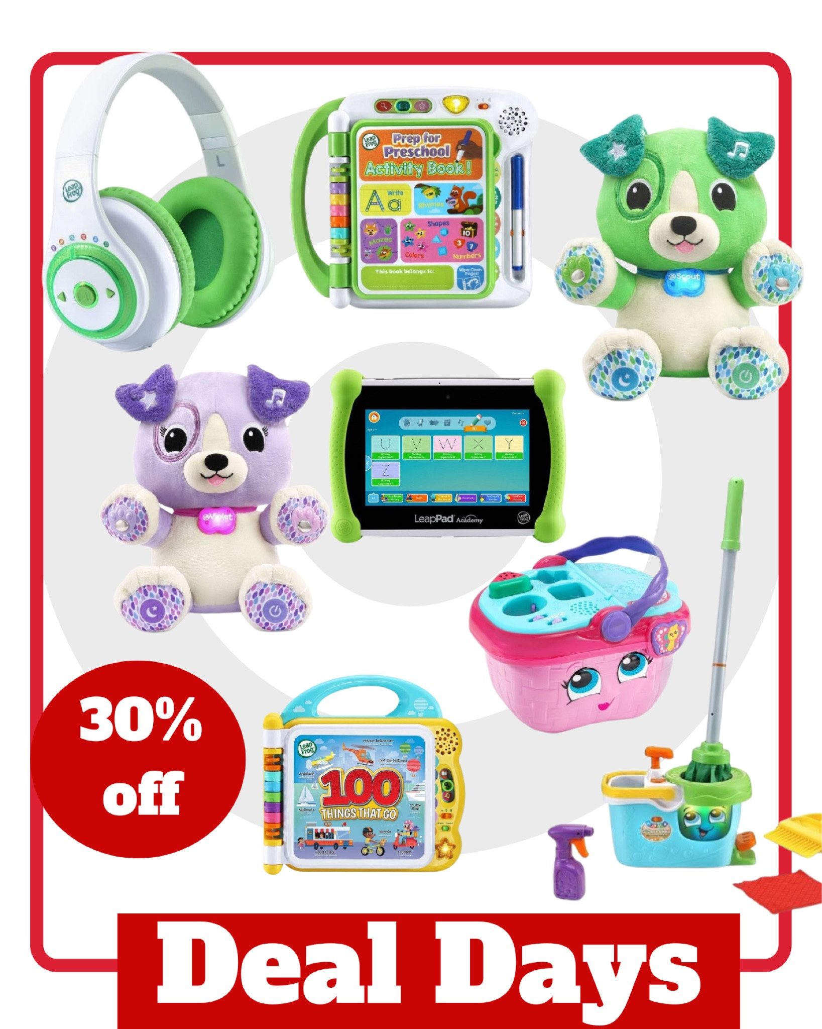 30% off Leap Frog learning toys

Target deal days, Target finds, kids deals, Target sale, educational toys

#LTKkids #LTKfamily #LTKsalealert
