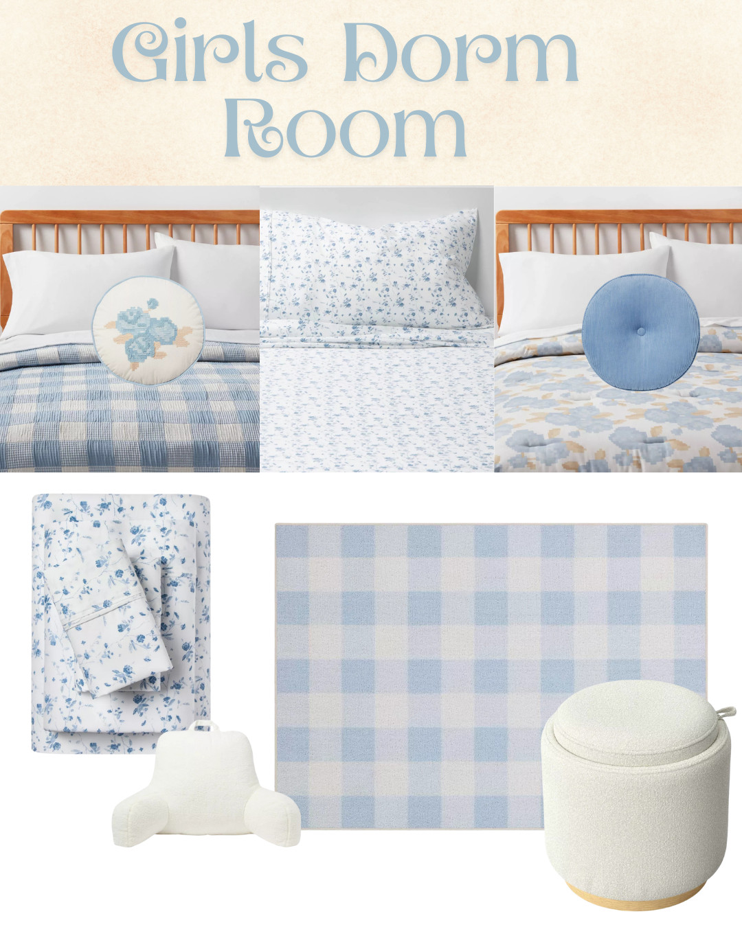 💙 Soft, Sweet & Dorm-Ready!
If cozy coquette meets clean girl aesthetic is your dorm vibe — this one’s for you! 🛏️🌸
Baby blues, gingham, and soft florals make the cutest combo, and it’s all from Target! 🎀

🛒 Tap to shop this dreamy dorm setup — styles like this won’t last long!

         🛏️💙🌸📚✨ 

 #DormInspo #TargetDormFinds #BackToCollege2025 #GirlsDormRoom #CoquetteDorm #LTKBackToSchool #TargetStyle #CollegeDormDecor #DormRoomAesthetic #LTKFindsUnder50 #LTKKids