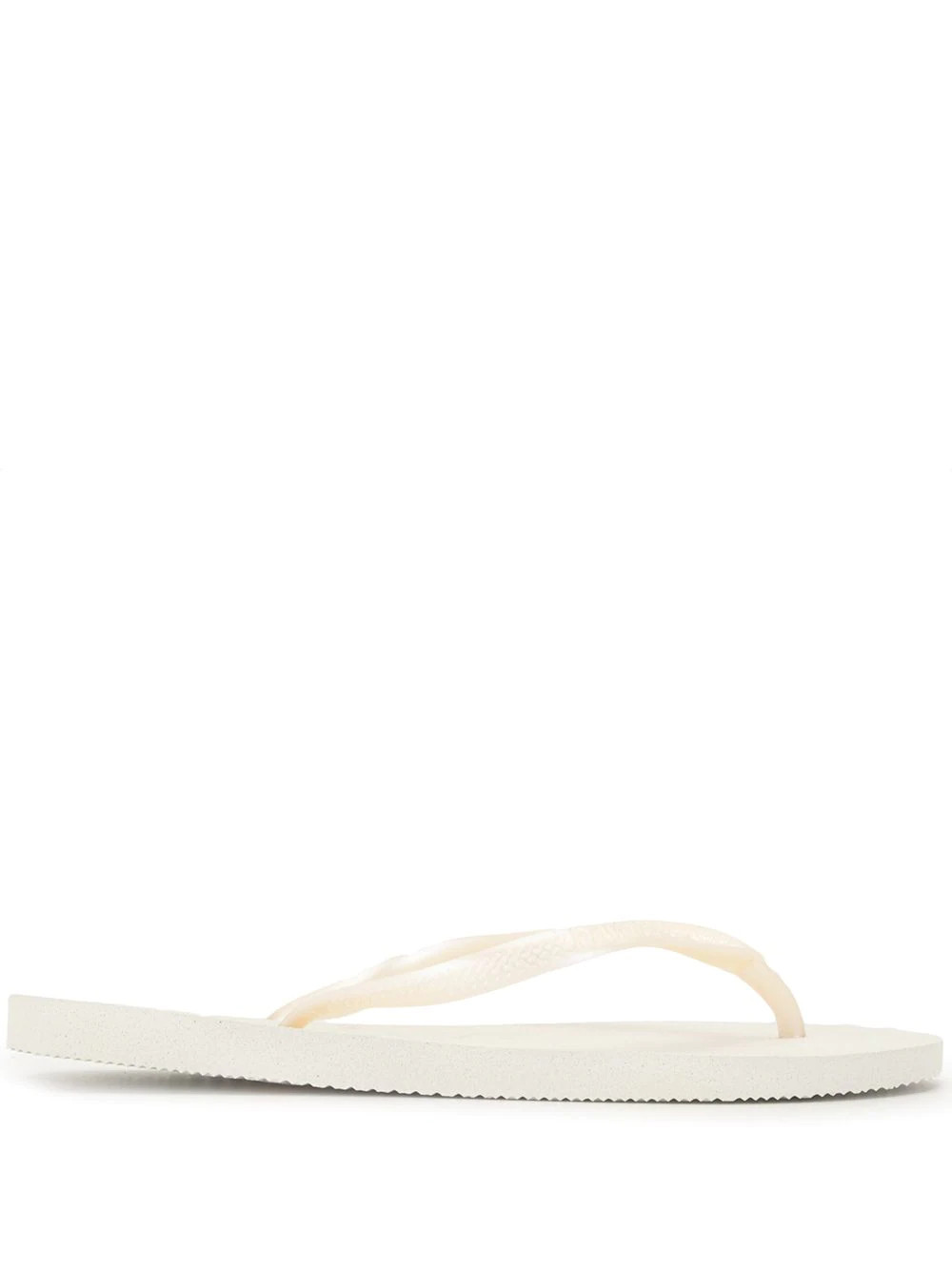 Havaianas Slim textured flip-flops - White | Farfetch Global